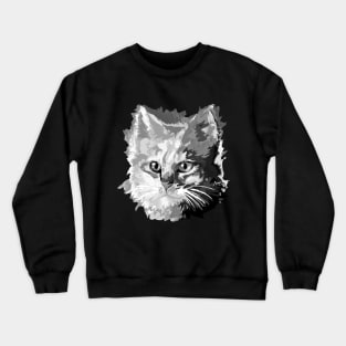 Black and white cat Crewneck Sweatshirt